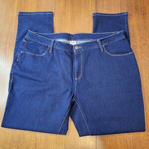 Faded Glory, Woman's Size 18A, Dark Blue Denim, Jeans, Straight Leg